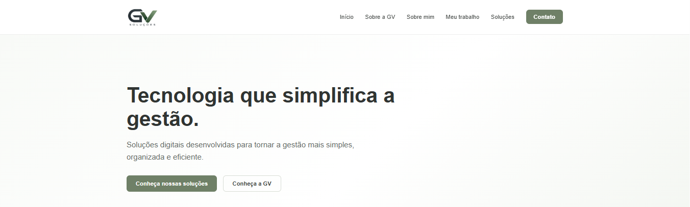 Site da GV Soluções