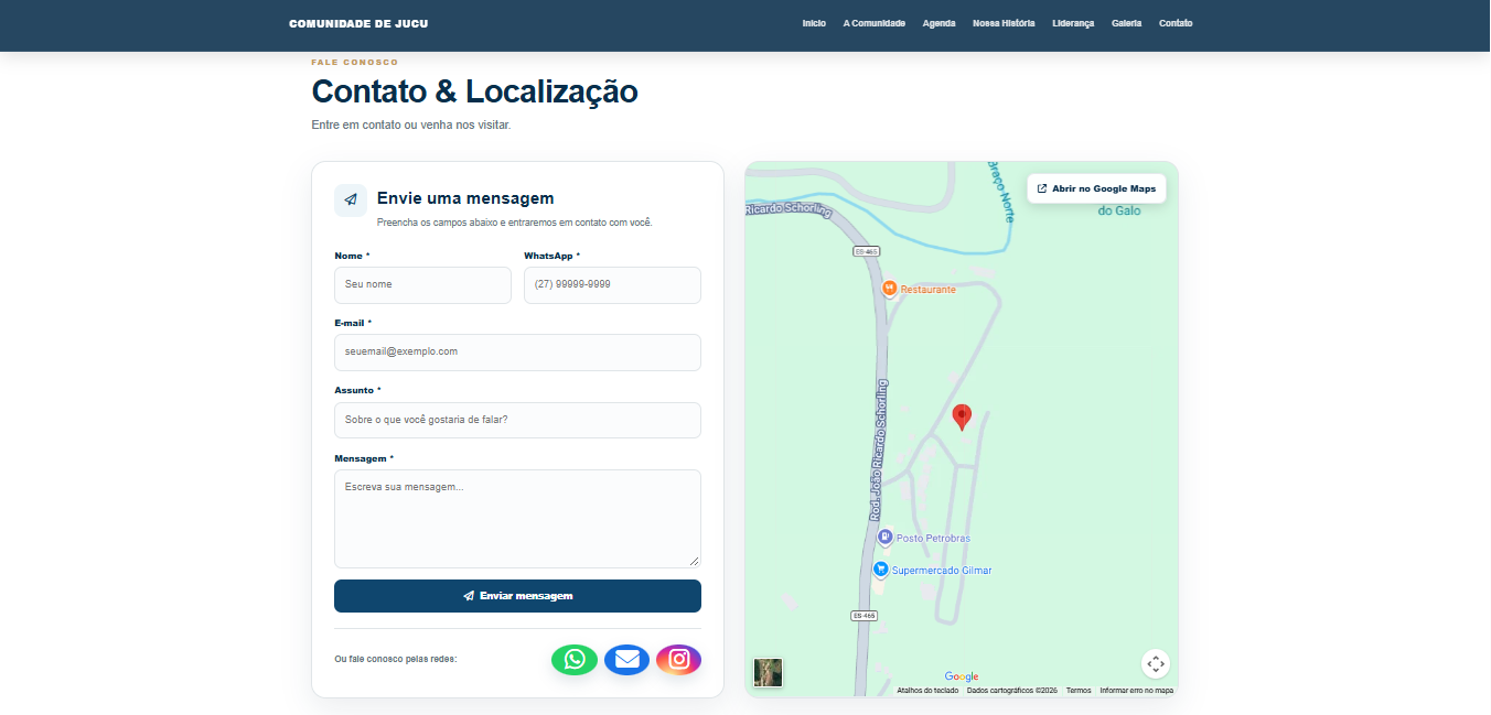 Site para Comunidades